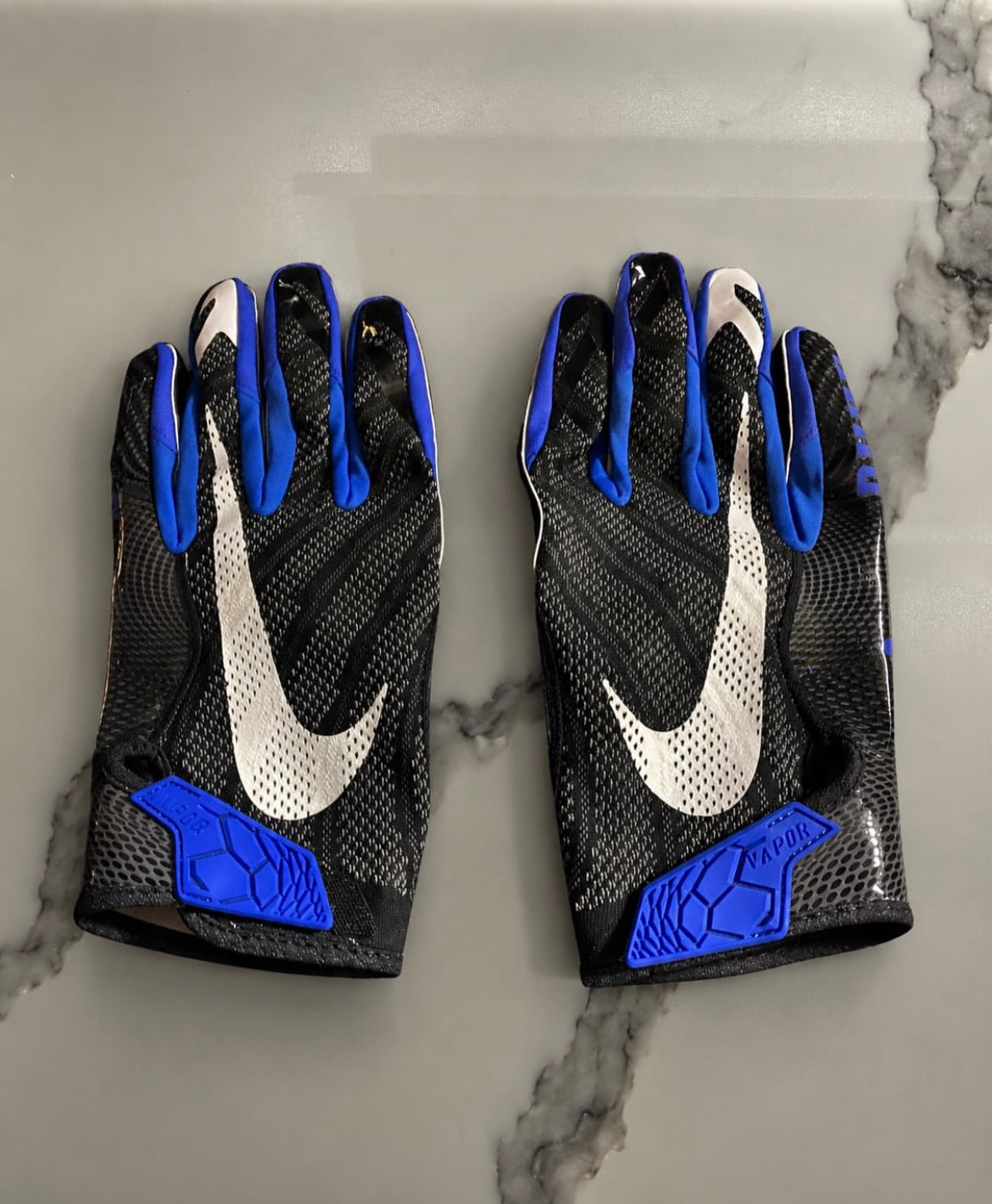 Duke Blue Devils football gloves