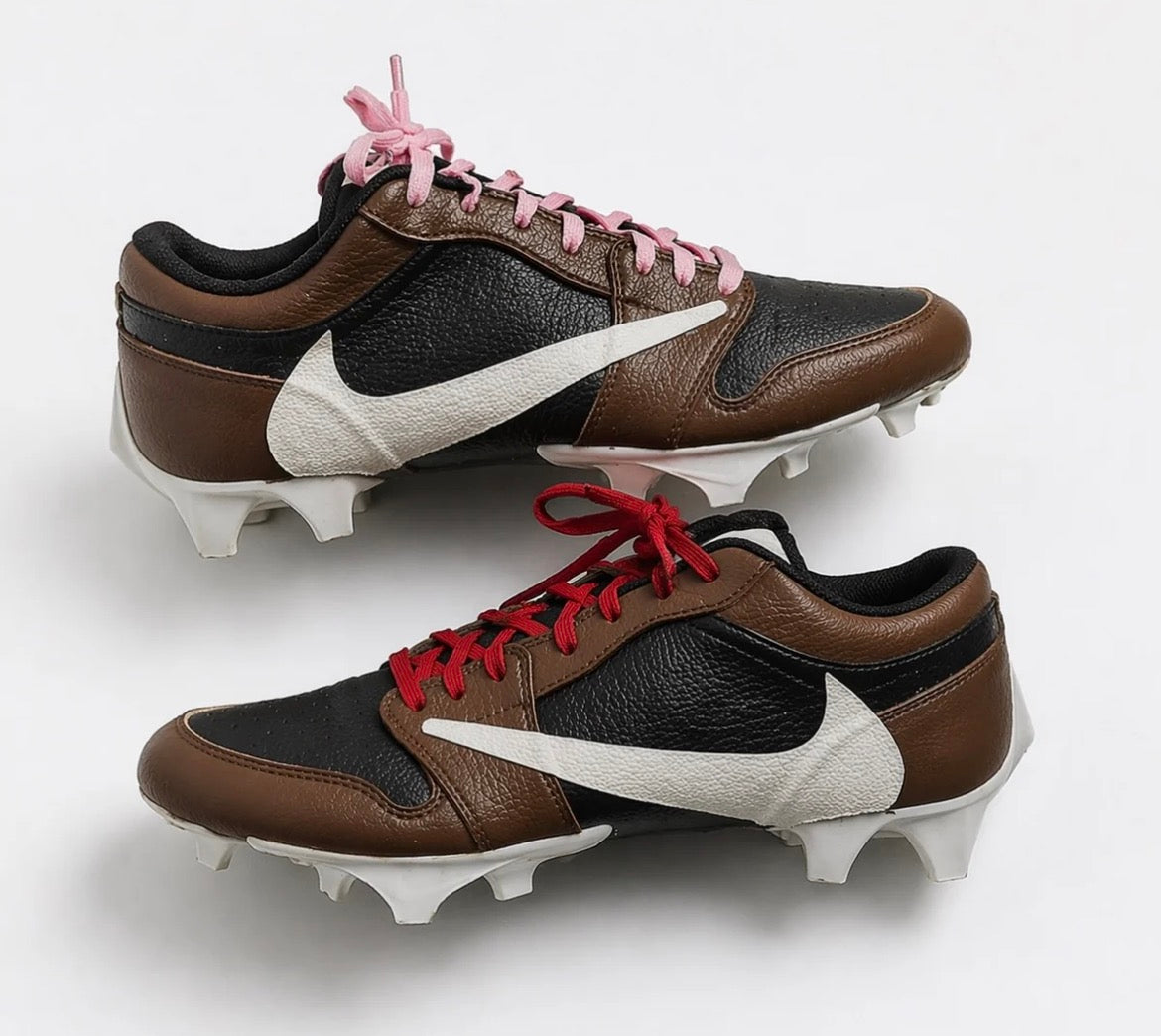custom Travis Scott–style Nike football cleats